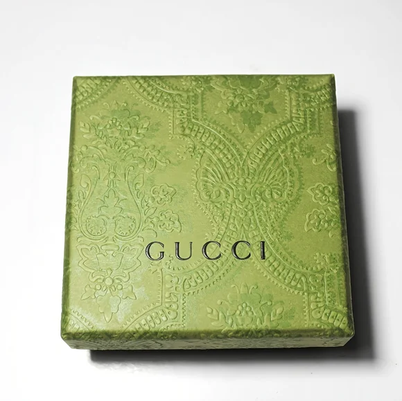 ✨New Gucci Sterling Silver 925 Trademark Round Drop Earrings High Shine Genuine! - Picture 10 of 11